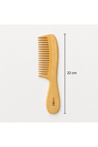 Doğal Saplı Şimşir Tarak 22 Cm Model 2 Ultra Pürüzsüz Yüzey