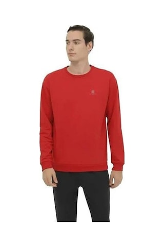 Lumberjack 4w Mb Sn75 C Neck Sw 4pr Erkek Sweat A101813212 Kırmızı Kırmızı