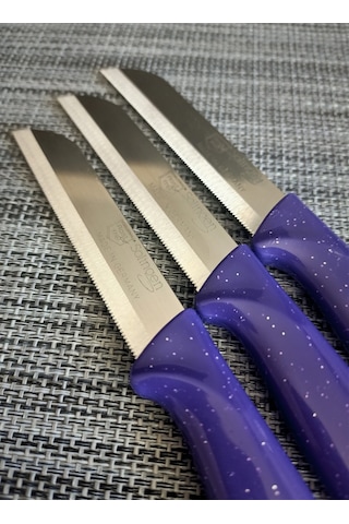 Solingen Meyve Bıçağı Simli Mor 12'Lİ Mor