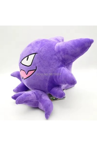 Haunter Peluş Oyuncak 35cm Pokemon Peluş Oyuncak Haunter Gengar Gastly Evrimi