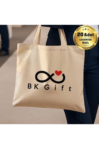 Logonuza Özel 20 Adet Ham Bez Yatay Omuz Askılı Çanta 35x30 Cm - Promosyon Logo Baskılı Ham Bez Çanta Ham Renk