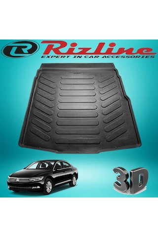 Vw Passat B8 3D Bagaj Havuzu Paspası 2015-2020 Arası Rizline N11.11413