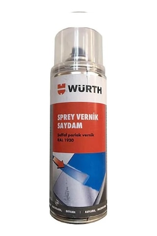 Würth Sprey Vernik Saydam 400 Ml Hızlı Kuruyan, Üstün Dayanıklı Saydam Vernik