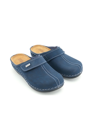 Gezer Feıchtıngen Kadın Yazlık İç Taban Hakiki Deri Tek Cırtlı Ayarlanabilir Rahat Taban Günlük Terl Lacivert