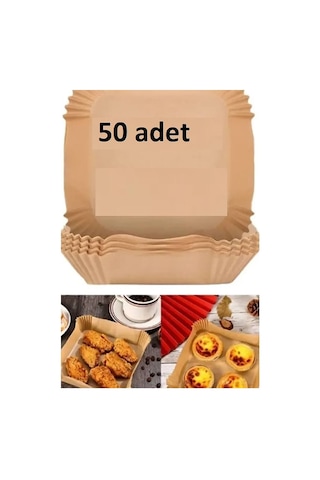 Fritöz Pişirme Kağıdı 50 Evimdeyokyok Çok Renkli