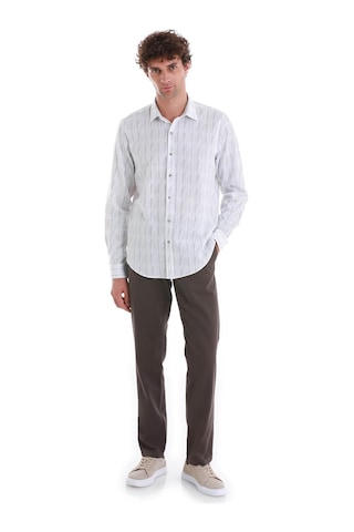 Hatemoğlu Lacivert Comfort Fit Baskılı Slim Yaka Uzun Kollu Spor Gömlek 24d190000007 171 Lacivert