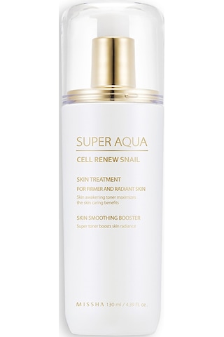Missha Super Aqua Cell Renew Snail Skin Treatment Salyangoz Özlü Nemlendirici & Aydınlatıcı Esans 130 ML