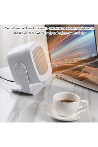 Geekyou Masa Üstü Taşınabilir Hızlı Isıtıcı - Ofis, Yatak Odası Ve Banyo İçin Kompakt Fanlı Isıtıcı 800w