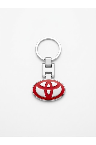 Toyota İle Uyumlu Metal Kırmızı Anahtarlık Aksesuar Corolla Avensis Auris Yaris