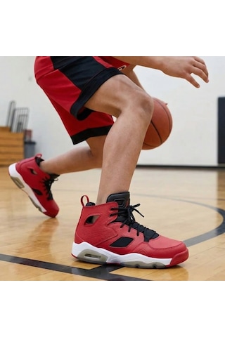 Nike Jordan Flightclub '91 Siyah Basketbol Ayakkabısı Kırmızı