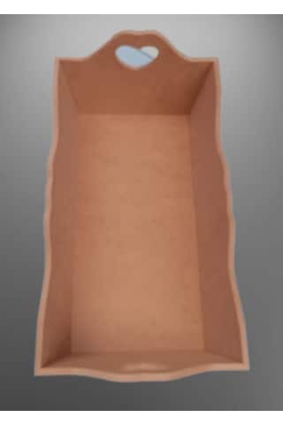 Hobi Dekoratif Model Ekmek Tepsisi Ahşap Mdf Kalpli El Yapımı