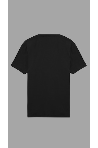 Shooter Sportwear Shooter Erkek Basic Tişört Pamuklu Regular Fit Bisiklet Yaka Günlük Düz T-shirt Siyah