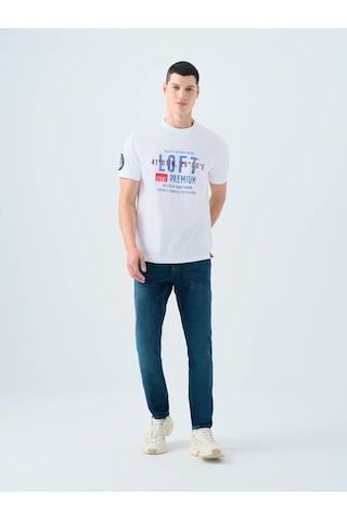 Loft Beyaz Erkek T-shirt Lf2038856 Beyaz