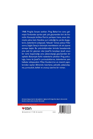 Bilmemek - Milan Kundera - Can Yayınları