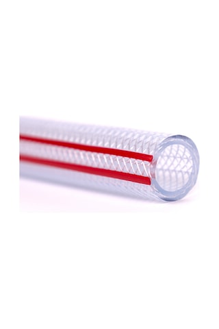 Dyzer Süper Ekstra Örgülü Şeffaf Bahçe Hortumu 16x22 7 Metre İç Çap:16 Mm Dış Çap: 22 Mm