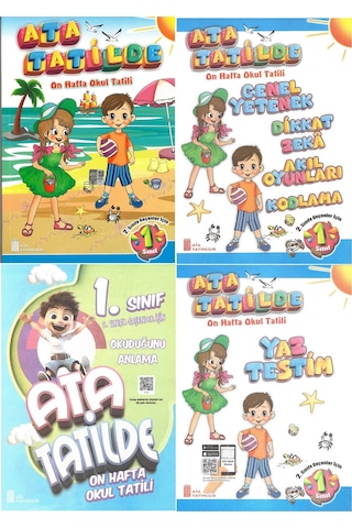 1.sınıftan 2.sınıfa Geçenler İçin Ata Tatilde Seti 4 Kitap
