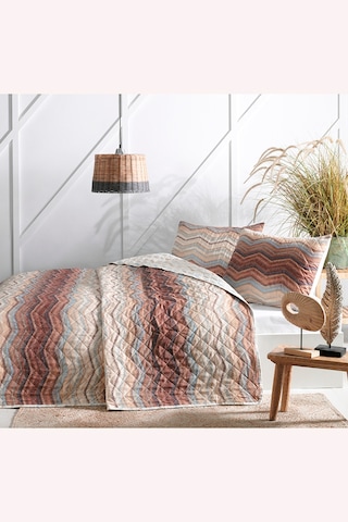 Curve Çift Kişilik Yatak Örtüsü 230x250 Cm Krem
