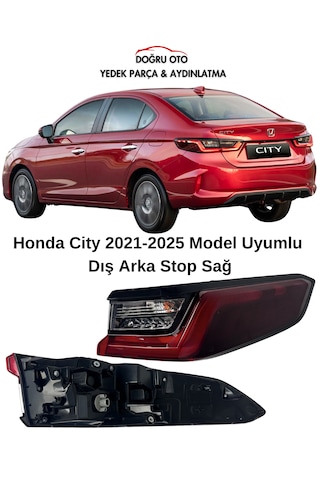 Honda City Sağ Arka Dış Stop 2021-2025 Model Uyumludur Honda City Sağ Arka Dış Stop 2021-2025 Model Uyumludur