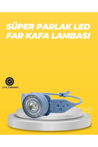 Ceylan Adam Kampçı Kafa Lambası Su Geçirmez Çok Modlu Led Çok Renkli