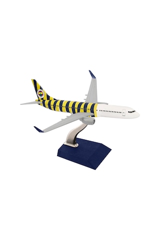 Zekupp Boeing 737-800 1/250 Ölçek Fenerbahçe Lisanslı Çubuklu Tasarım Maket Uçak