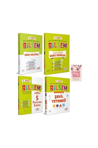 3. Sınıf Bilsem Hazırlık Kitapları Seti 4 Lü Set Elimpak 15 Yıkama Kağıt Sabun Hediyeli