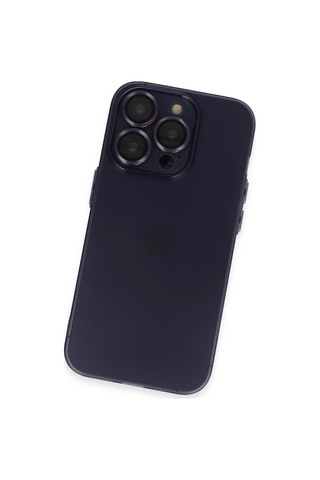 Apple İphone 14 Pro Max Kılıf Luko Lens Silikon - Siyah