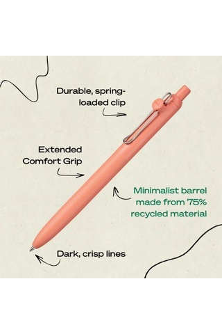 Uni Ball Zento 0.7mm Hibrit Jel Kalem Somon