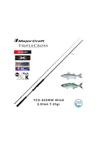 Major Craft Triple Cross Tcx-832mw Wind 2.51mt 7-21gr 2p Spin Kamış