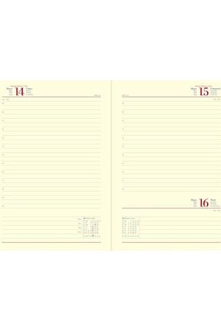 Gıpta 2026 Spiralli Günlük Ajanda 20x28 Cm 419-sek Kırmızı Kırmızı