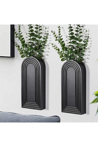 Paket Ahşap Duvar Vazo Seti Modern Çiftlik Evi Ve Boho Duvar Dekoru