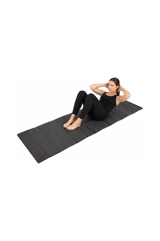 Ultra Hafif Katlanır Yoga & Pilates Matı - Yer Kaplamayan 10 Mm. Siyah