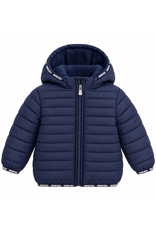 Ta&ce Kıds Kapüşonlu Kapitone Şişme Mont İçi Polar Astarlı Lacivert
