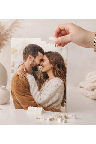 Kişiye Özel 220 Parça Fotoğraflı Blok Puzzle Kadınlar Günü, Sevgiliye Ve Anneye Özel Hediye Kobitmeyencom36881 Bk Gift