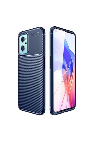 Oppo A96 4g Kılıf Zore Negro Silikon Kapak Lacivert