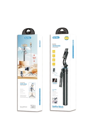 Kumandalı Selfi Çubuğu Ve Tripod Go-des Gd-st89 360 Derece Dönebilen Max 181 Cm Siyah