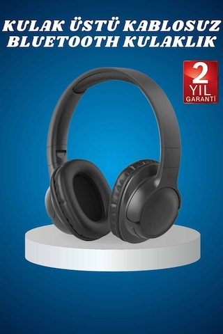 Kulak Üstü Kablosuz Bluetooth Kulaklık Yüksek Ses Kaliteli Anc Özelliği