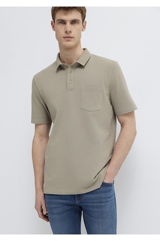 Mavi - Cepli Bej Polo Tişört 0613465-70352