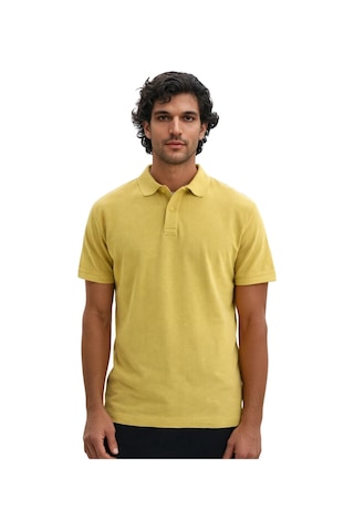 Ar-ma Erkek Battal Büyük Beden Basic % 100 Pamuk Pike Polo Yaka Tişört Y29374870302 Sarı