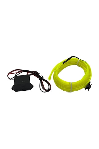 12v Neon Işıklı Kablo Sarı Tek Röleli 2 Mt