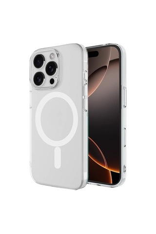 İphone 16 Pro Max Kılıf Magneticsafe Şeffaf Silikon - Şeffaf