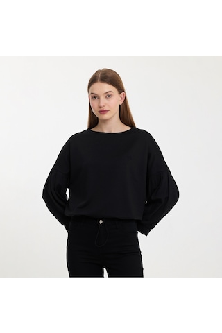 Twobull NAIROBI Kadın Siyah Sweatshirt