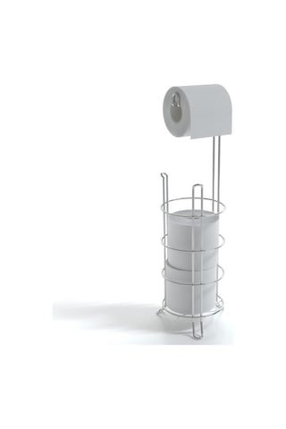 Teknotel MG093 Ayaklı Yedekli Wc Tuvalet Kağıtlık Krom