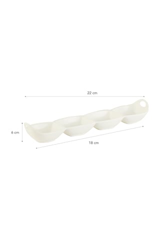 Madame Coco Petit Concept 4 Bölmeli Sunum Tabağı St-0218x22x6cm-std
