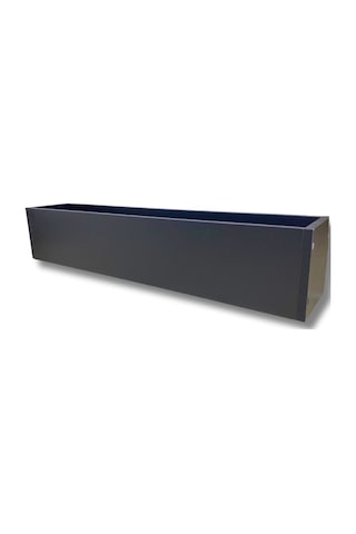 Cihan Çiçekçilik Antrasit Ahşap Mdf Saksı 100x20x15 Cm Iç Mekan Saksısı Çok Renkli