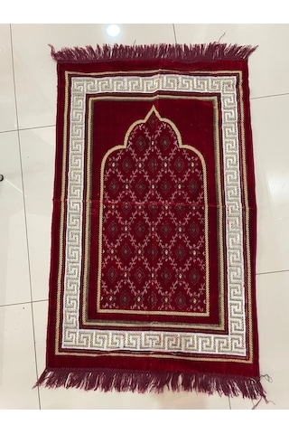 5 Adet Kadife Şipinger Seccade Hac Ve Umre Hediyesi Karışık Renk Ve Desen Çok Renkli