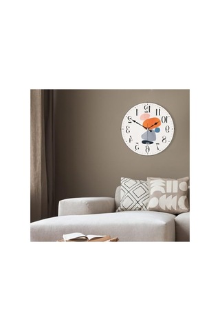 36 Cm Sessiz Mekanizmaya Sahip Dekoratif Duvar Saati 0240-keçe-şekilli-48cm