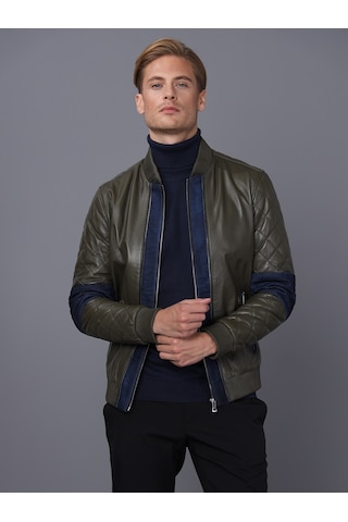 Basics&more Erkek Deri Ceket E1023 001