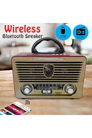 Meier M-115Bt Usb/Sd Bluetooth Şarjlı Nostaljik Radyo