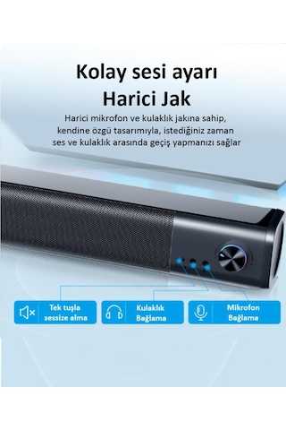 Hp WS10 Pro Kablolu Soundbar Multimedya Hoparlör Speaker 2x3w