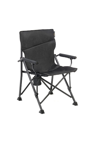 Roxy Comfort+ Black Edition Yüksek Konforlu Katlanır Kamp Sandalyesi Siyah